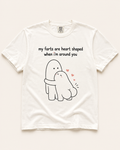 My Farts Are Heart Shaped white T-shirt