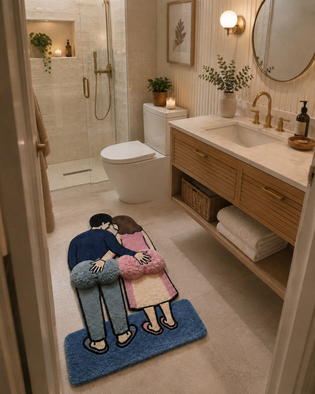 Couple Cuddle Rug