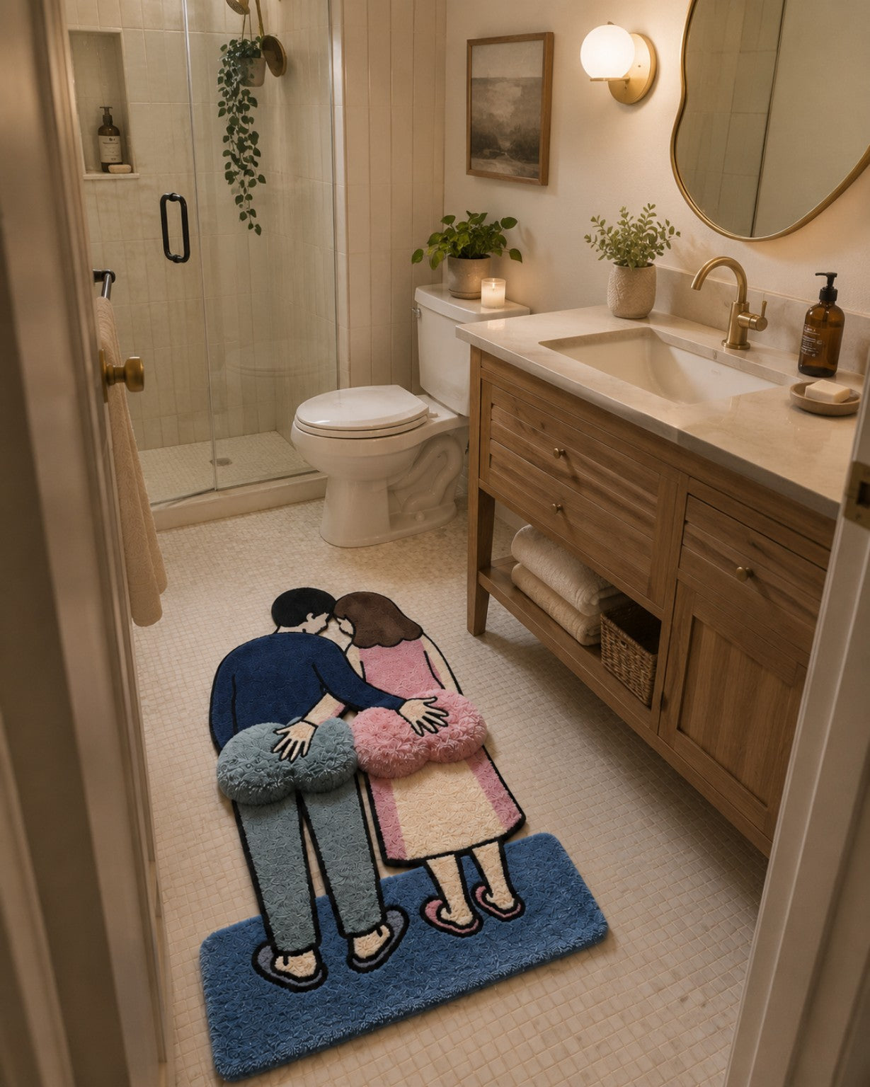 Couple Cuddle Rug