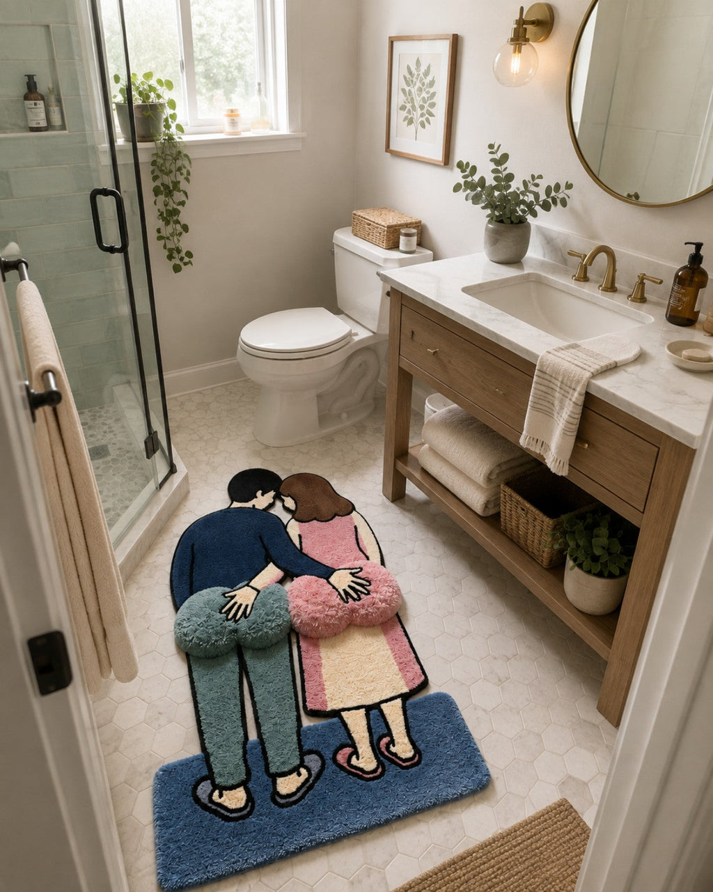 Couple Cuddle Rug
