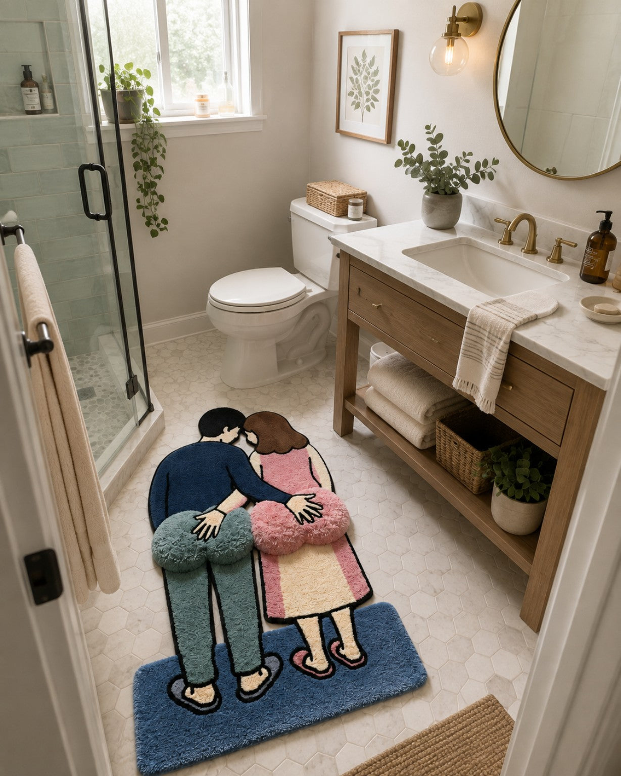 Couple Cuddle Rug