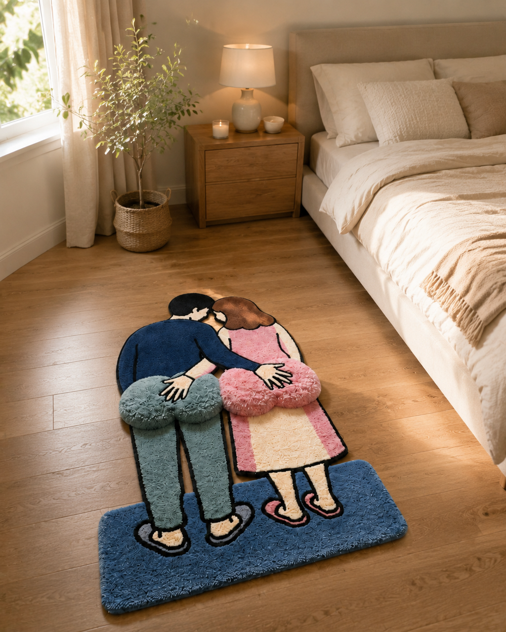 Couple Cuddle Rug