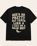 T-Rex on Bean Diet black T-shirt